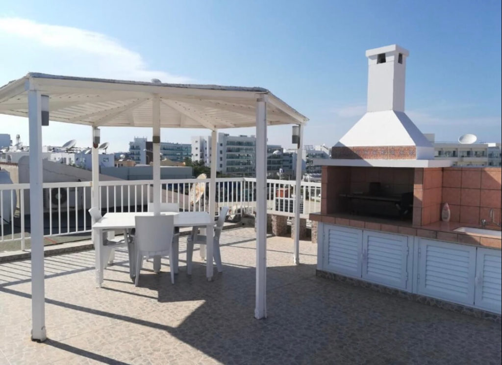 Barbeque rooftop area - for fun Protaras Holidays with family and friends