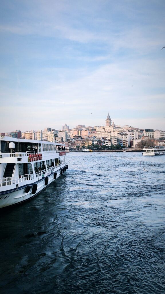 a ferry in Istanbul - read how the country belongs in two continents in my Istanbul Travel Blog 