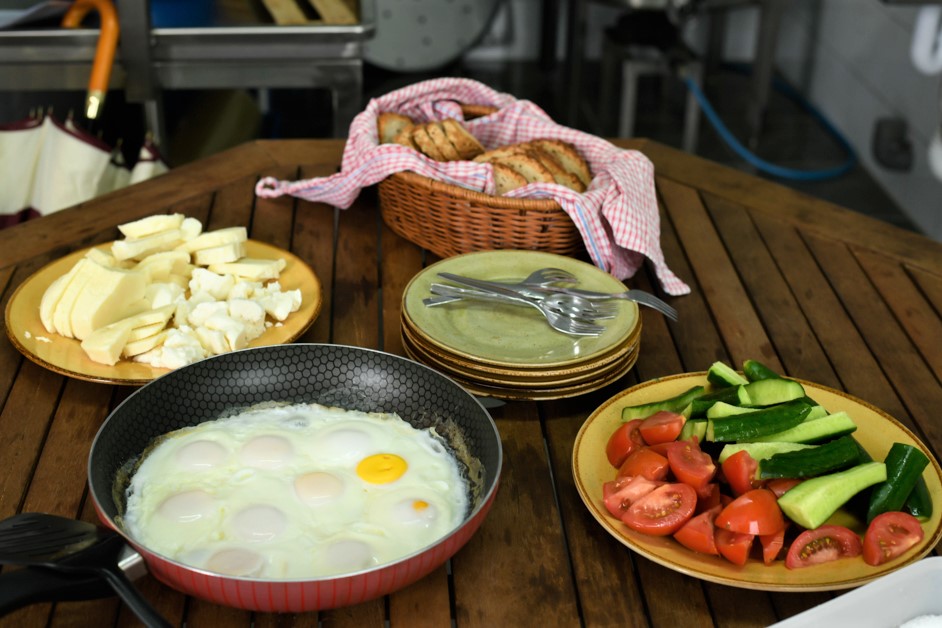 Traditional brunch in the Cyprus villages