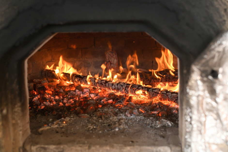 A Traditional wood-fired oven is often seen in the Cyprus villages