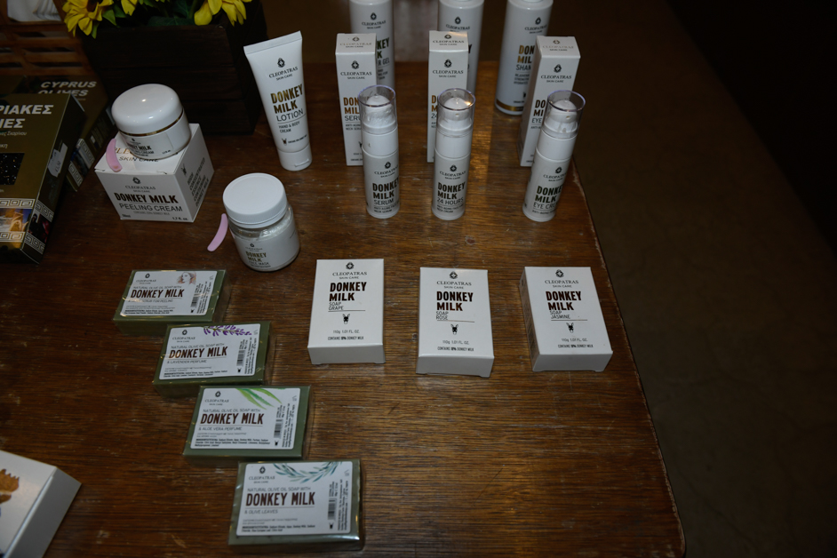 donkey milk products at the Golden Donkeys Farm 