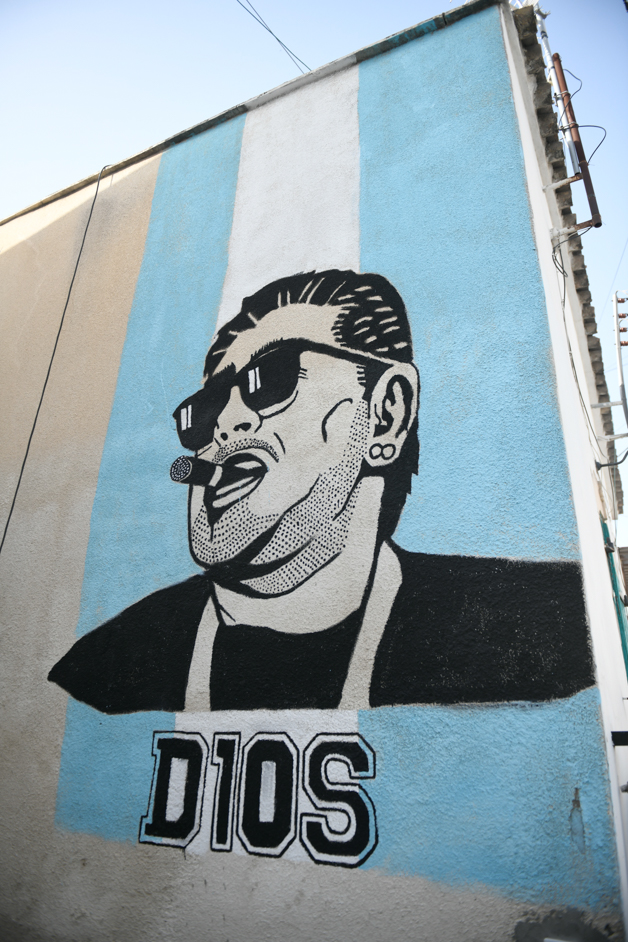 Detailed street art in Lympia, Cyprus