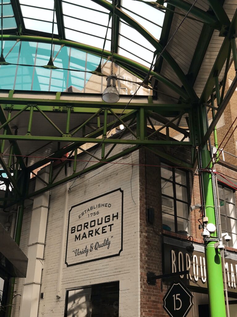 when spending a day in London, try out borough market!