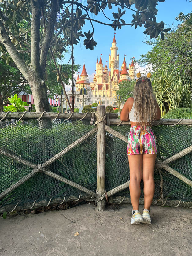 overlooking the castle - Things To Do At Sentosa island singapore 