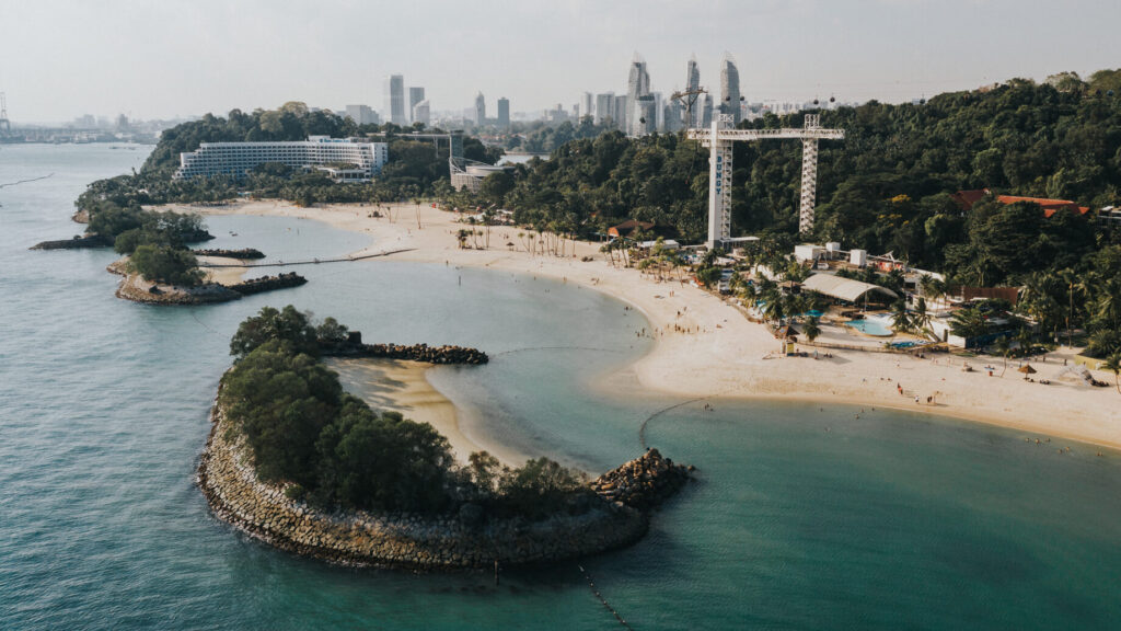 beach in sentosa island singapore - one of the best Things To Do At Sentosa