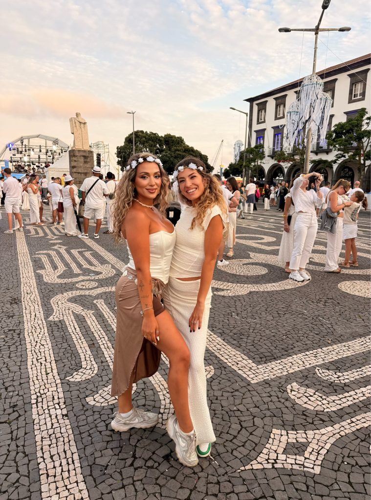 Enjoying the PDL White Ocean festival in Ponta Delgada, São Miguel, Azores